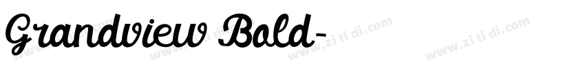 Grandview Bold字体转换